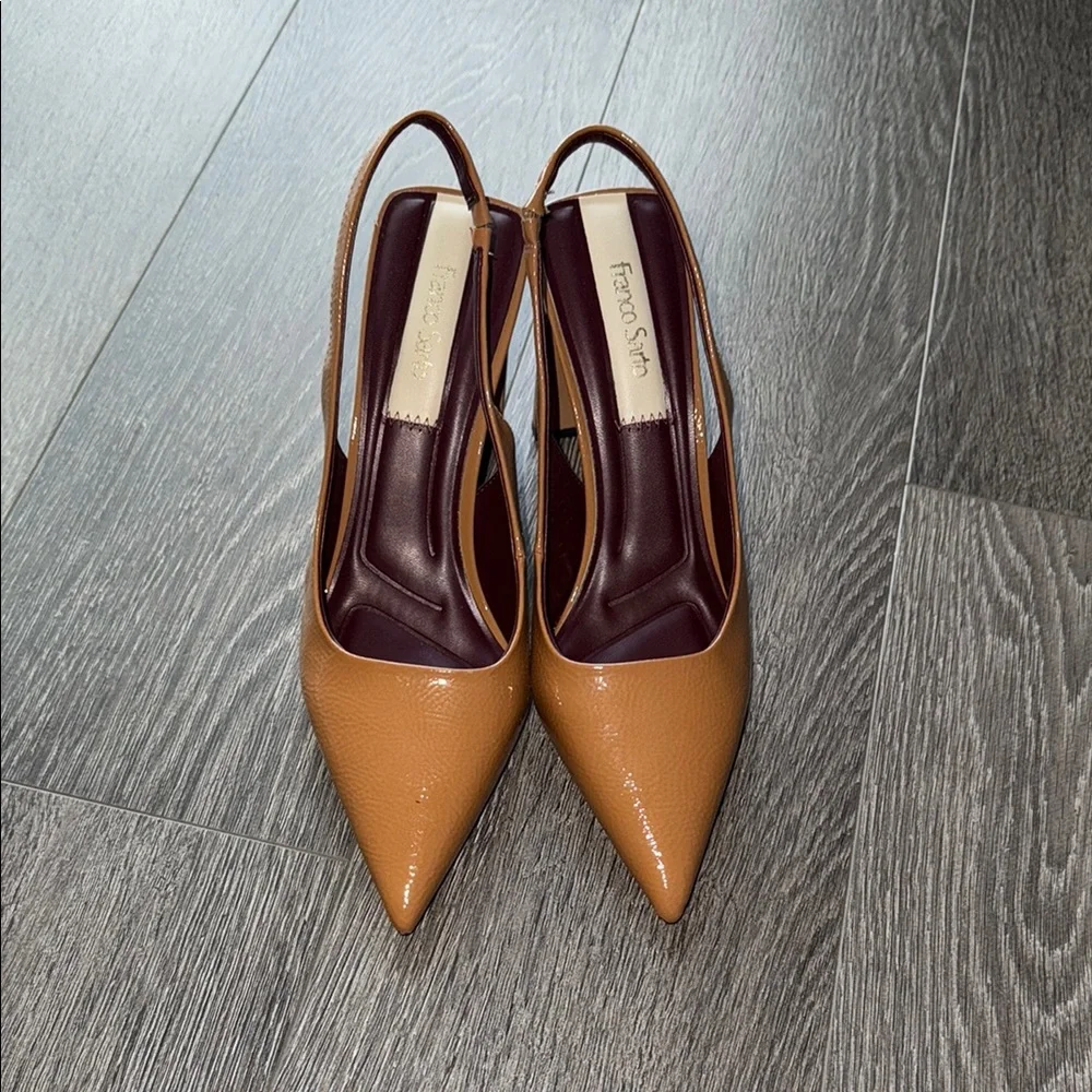 Franco Sarto Tan Heels Classic Pumps - Picture 2 of 3